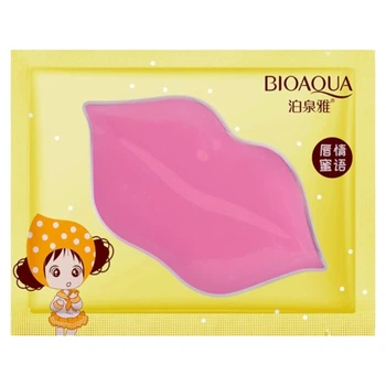 Гидрогелевая маска-патч для губ с экстрактом персика Bioaqua Collagen Lip Mask, 8 г