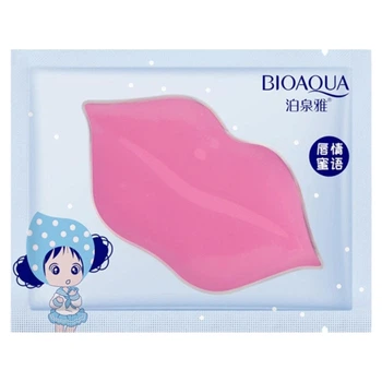 Гидрогелевая маска-патч для губ с экстрактом черники Bioaqua Collagen Lip Mask, 8 г