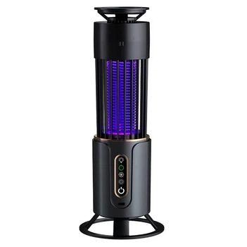 ампа-ловушка для комаров 2 в 1 с ночником, аккумуляторная USB Type-C, уничтожитель насекомых с таймером и защитой 360°