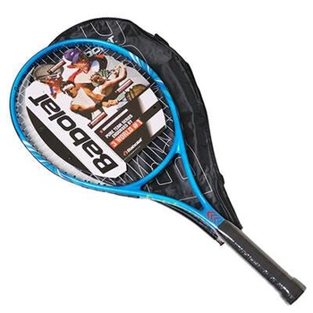 Теннисная ракетка Babolat 25 дюймов голубая для детей и юниоров ростом 135-150 см. легкая ракетка для большого тенниса начинающих и регулярных тренировок