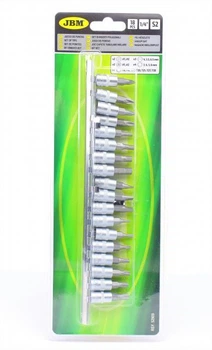 Набор головок 1/4" со вставками комбинированными 18 ед. 52909 , JBM