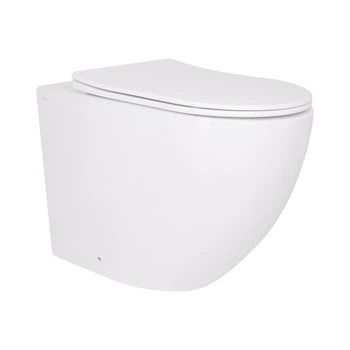 Унитаз подвесной Qtap Robin Ultra Quiet безободковый с ягодением Soft-close 520x365x365 мм WHITE