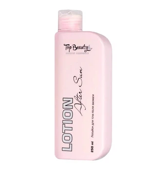 Лосьйон для тіла після засмаги Top Beauty з Д-пантенолом Полуниця 250 мл (4820169184450)