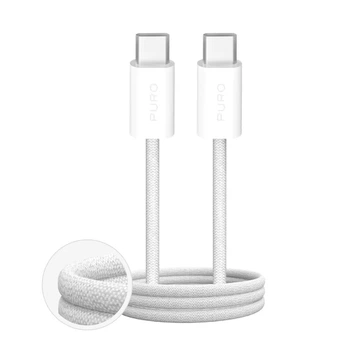 Кабель Puro Fabrik 4 100W USB-C - USB-C 1 м White (8018417498831)