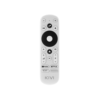 Пульт инфракрасный для Android TV с голосовым поиском KIVI RC-40 Bluetooth 2xААА White (N504Q3271104)