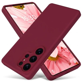 Чохол Fiji Full Soft Premium для Samsung Galaxy S26 Ultra (S948) протиударний бампер із мікрофіброю Bordo