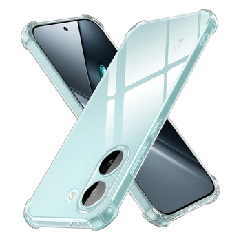 Чехол Fiji Proof для Poco X8 Pro прозрачный бампер с усиленными бортами Transparent