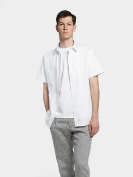 Сорочка чоловіча біла з коротким рукавом 100% бавовна Arber RALPH.2 SS XXL зріст 6 білий (M04.02.00.621)