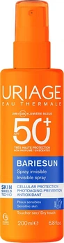 Сонцезахисний спрей Uriage Bariesun Invisible без запаху SPF 50+ 200 мл (3661434028021)