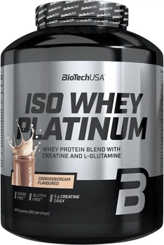 Ізолят протеїну BioTech Iso Whey Platinum порошок 1816 г Печиво-крем (5999076265923)