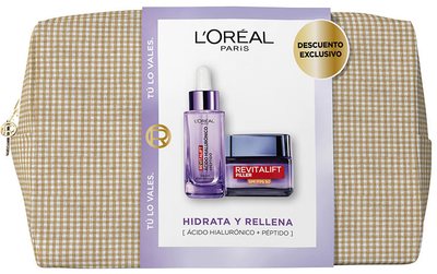 Набір для догляду за обличчям L'Oreal Paris Revitalift Filler Сироватка для обличчя проти зморшок 30 мл + Денний крем Spf 50 50 мл (8445098545507)