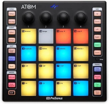 MIDI-контроллер PreSonus ATOM USB Pad Controller для создания музыки и битов