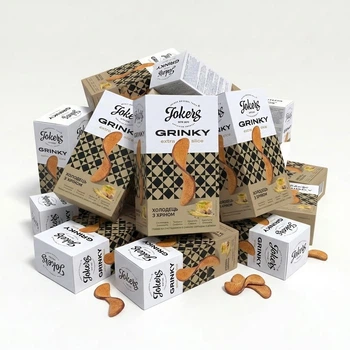 Ящик грінок житньо-пшеничних Холодець з хріном Extra Slice Jokers к/у 90г