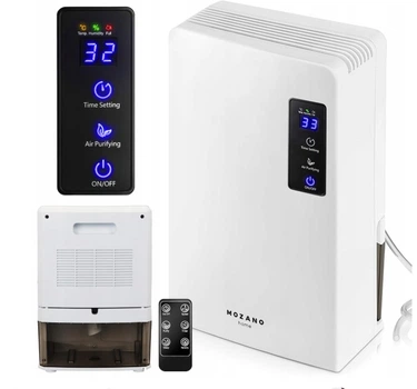 Осушитель воздуха Mozano Dry Pro 2.2 л 90 Вт 0.7 л/24 часа с функцией очистки воздуха Белый