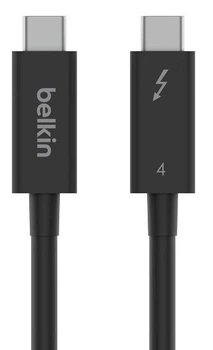 Кабель Belkin INZ003 USB Type-C - USB Type-C Thunderbolt 4 100 Вт 40 Гбіт/с 1 м (INZ003bt1MBK)