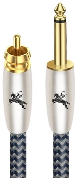 Міжблоковий кабель IMPETO MP223 RCA — Jack 6.3 мм, чорний (IMP-2223)