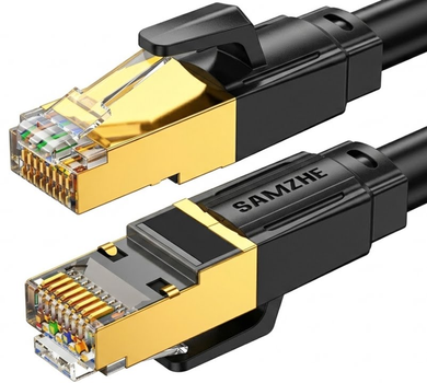 Патч-корд SAMZHE WX8100 Cat8 40 Гбит/с 10 м Black