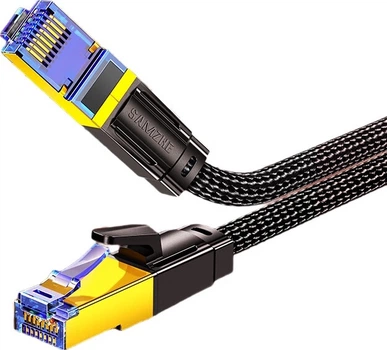 Патч-корд SAMZHE CX8200H Cat8 10G 20м экранированная витая пара Black