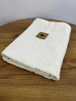 Махровое полотенце хлопок 70х140 L&M Home Textiles винтаж молочный