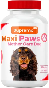 Витамины Supremo Maxi Paws для кормящих собак, таблетки 120 шт. х 1.0 г (4820275973696)