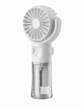 Ручний акумуляторний вентилятор Mini Spray Fan F4 з функцією зволоження повітря, білий