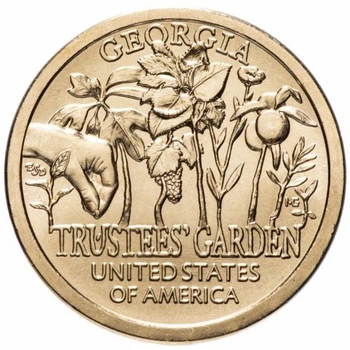 Монета 1 долар Джорджія. Сад піклувальників UNC 1 dollar P USA