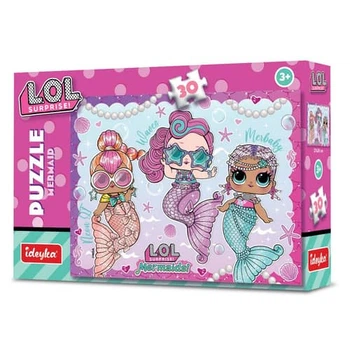 Пазл картонний Ідейка L.O.L. Surprise! Mermaid для дівчаток, 30 елементів, 27×20 см Идейка (LP30-003)