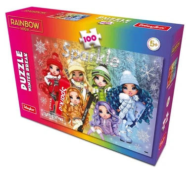 Пазл Ідейка Rainbow High Winter Break 100 елементів, картон, зібраний розмір 30×40 см Идейка (LP100-002)