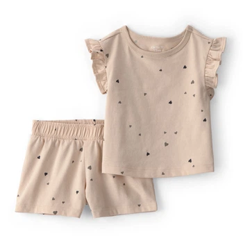 Комплект Carter's 2в1 футболка, шорты для девочки 72-76 см (1U572010_12M)