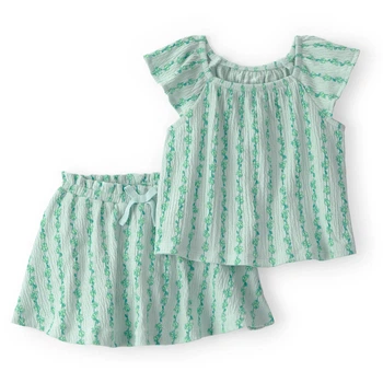 Комплект Carter's 2в1 футболка, юбка-шорты для девочки 61-69 см (1U572910_6M)