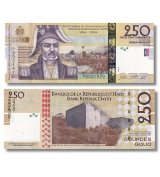Банкнота 250 гурдів Гаїті 2023 рік UNC Пам'ятна
