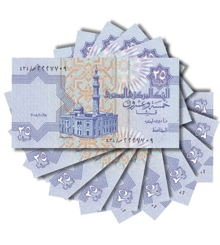 Набір 10 банкнот 25 ріастрів Єгипет 2008 рік UNC