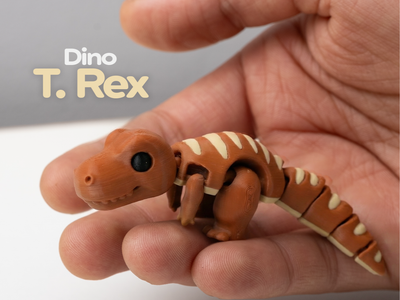 Брелок Тираннозавр Гибкий Flexi Dino T-Rex Articulated 8 См 3Д Печать