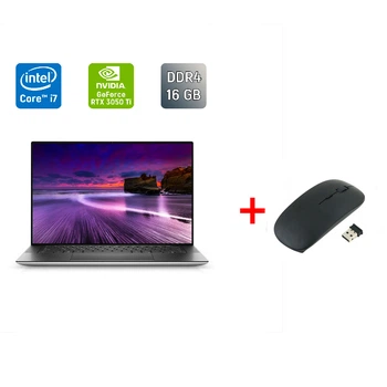 Игровой ноутбук Dell XPS 15 9510 / 15.6" (1920x1080) IPS / Intel Core i7-11800H (8 (16) ядер по 2.3 - 4.6 GHz) / 16 GB DDR4 / 512 GB SSD / nVidia GeForce RTX 3050 Ti, 4 GB GDDR6, 128-bit / WebCam / USB Type-C / Windows 11 б/у + Подарок Мышь / USB