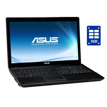 Ноутбук Б-клас Asus X54C / 15.6" (1366x768) TN / Intel Celeron B820 (2 ядра по 1.7 GHz) / 8 GB DDR3 / 120 GB SSD / Intel HD Graphics / WebCam / DVD-RW / Win 10 / АКБ не тримає б/в