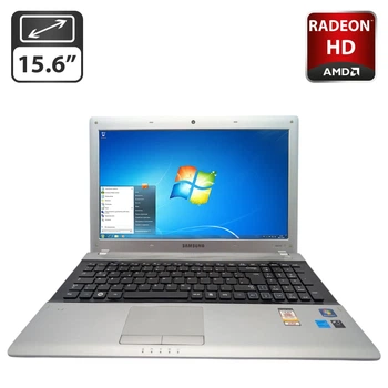 Ноутбук Samsung RV515 / 15.6" (1366x768) TN / AMD E-450 (2 ядра по 1.65 GHz) / 8 GB DDR3 / 500 GB HDD / AMD Radeon HD 6470M, 1 GB GDDR3, 64-bit / WebCam б/у