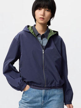 Парка Uniqlo розмір L темно синя (69) (484022)
