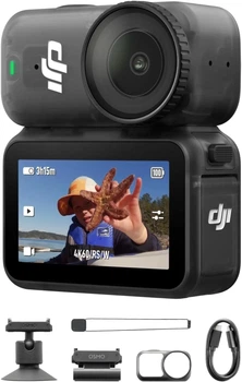 Екшн-камера DJI Osmo Nano Standard Combo 128GB / 35Мп / 4К / 240fps / Wi-Fi / Bluetooth / Водонепроникна до 10 м/ Чорна (CP.OS.00000460.01) (102135350) - Б/В