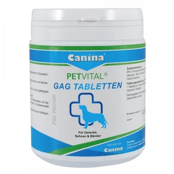 Минеральный комплекс Canina Petvital GAG для собак для суставов и тканей глюкозамин с экстрактом мидий 600 г 600 табл