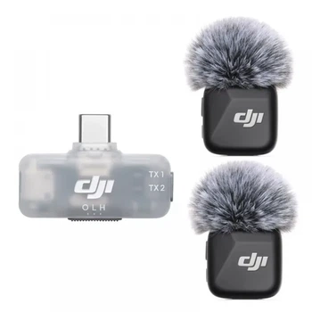 Двойной беспроводной микрофон DJI Mic Mini Type-C (2Tx+1Rx) для iPhone 15/16/17 и Android