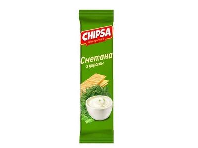 Чіпси картопляні CHIPSA Сметана з кропом 55г