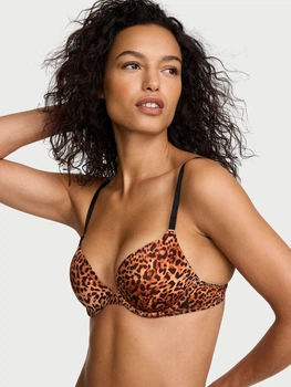 Бюстгальтер з Push-up з кісточками Victoria's Secret 279112030 38B Леопардовий (1159881111)