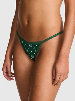 Трусики стринги женские Victoria's Secret 328159942 S Зеленые (1159864102)