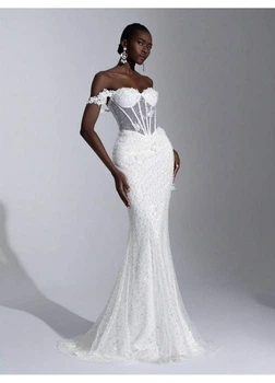Свадебное платье SHEIN L Белый sz2412259343914924
