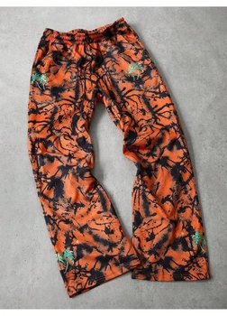 Брюки на флисе SHEIN XXL Оранжевый sm2412113186681690