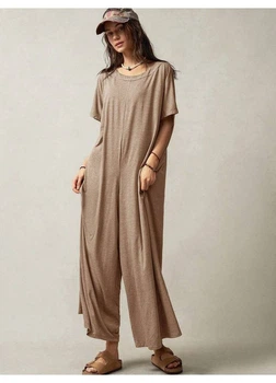 Комбинезон SHEIN XS Темно-бежевый sz2404191557755082