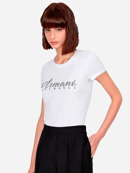 Футболка хлопковая женская Armani Exchange 673742788 2XL Белая (1159864399)