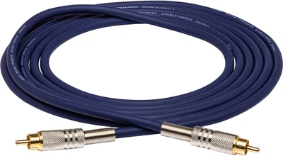 Аудіокабель Hosa S/PDIF RCA Male to RCA Male Digital Cable 1 m Blue (DRA-501)