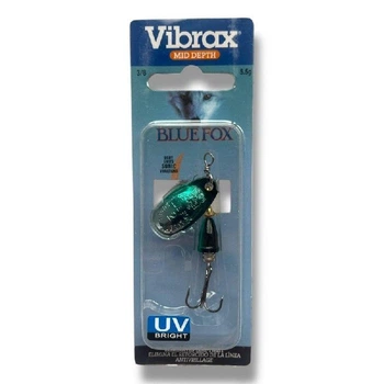 Блесна вертушка Blue Fox Vibrax №2 (5.5g)- на окуня, щуку (Fluorescent 3\8) (8237-12)