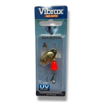 Блесна вертушка Blue Fox Vibrax №2 (5.5g)- на окуня, щуку (Fluorescent 3\8) (8237-1)